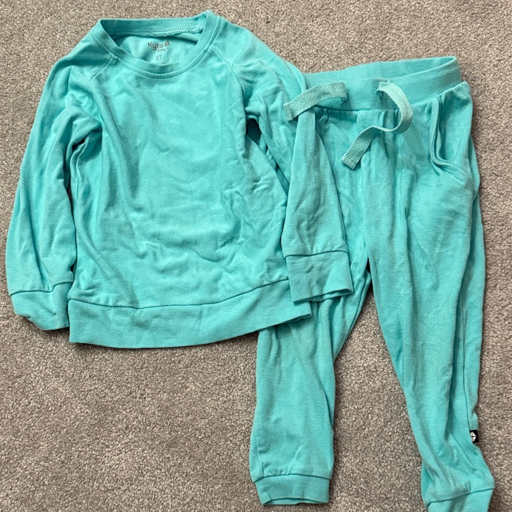 Kyte BABY Teal/Turquoise Kids Matching Sleep Set